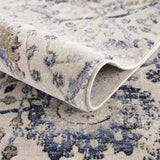 Hauteloom Erbacon ERB Navy Machine Made Polypropylene Rug