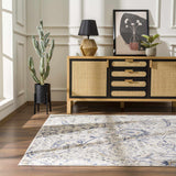 Hauteloom Erbacon ERB Navy Machine Made Polypropylene Rug