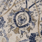 Hauteloom Erbacon ERB Navy Machine Made Polypropylene Rug
