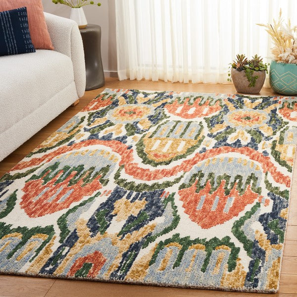 safavieh clearance ikat ikt151y green rug