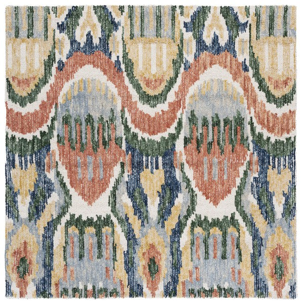 safavieh clearance ikat ikt151y green rug