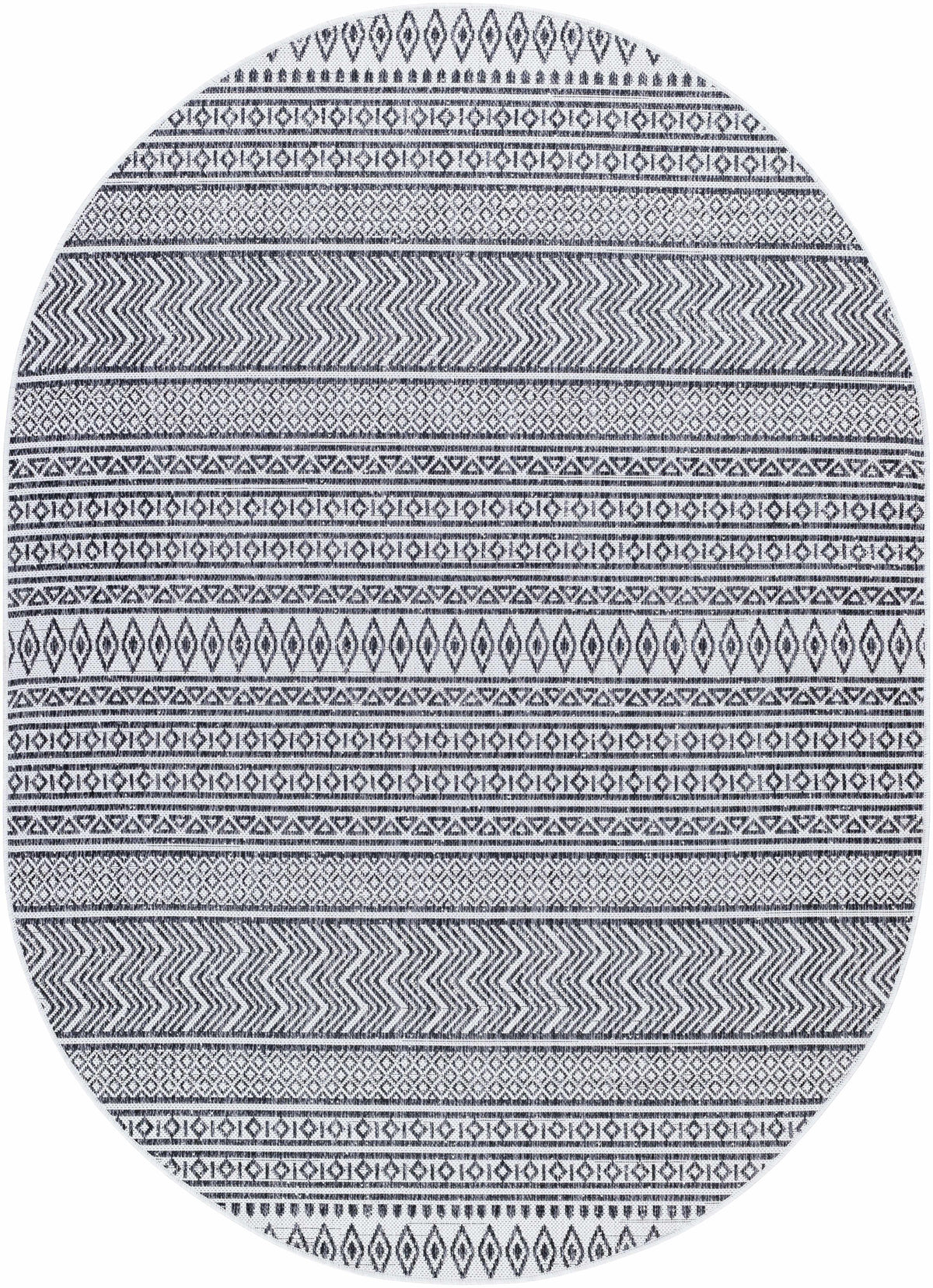 Hauteloom Imboden IMBO Black Machine Made Polypropylene Rug