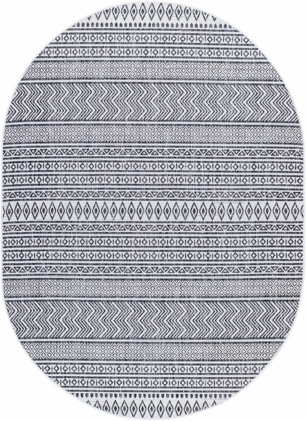 Hauteloom Imboden IMBO Black Machine Made Polypropylene Rug