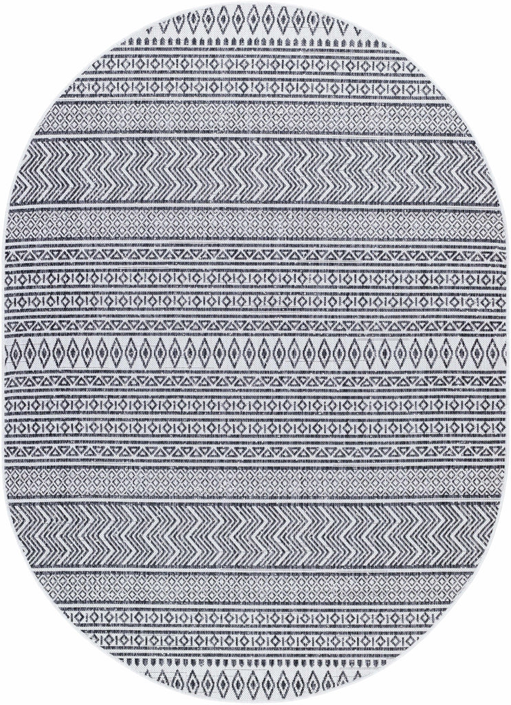 Hauteloom Imboden IMBO Black Machine Made Polypropylene Rug