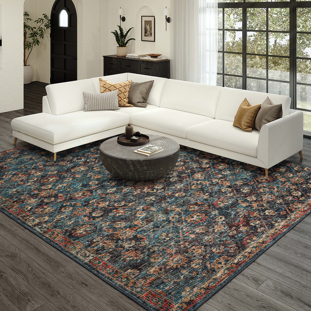 dalyn jericho jc8 navy rug
