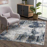 Hauteloom Campsall CMPS Light Gray Machine Made Polypropylene Rug