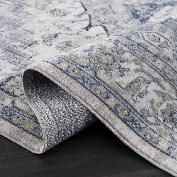 Hauteloom Murrindindi MRRN Light Gray Machine Made Polypropylene Rug