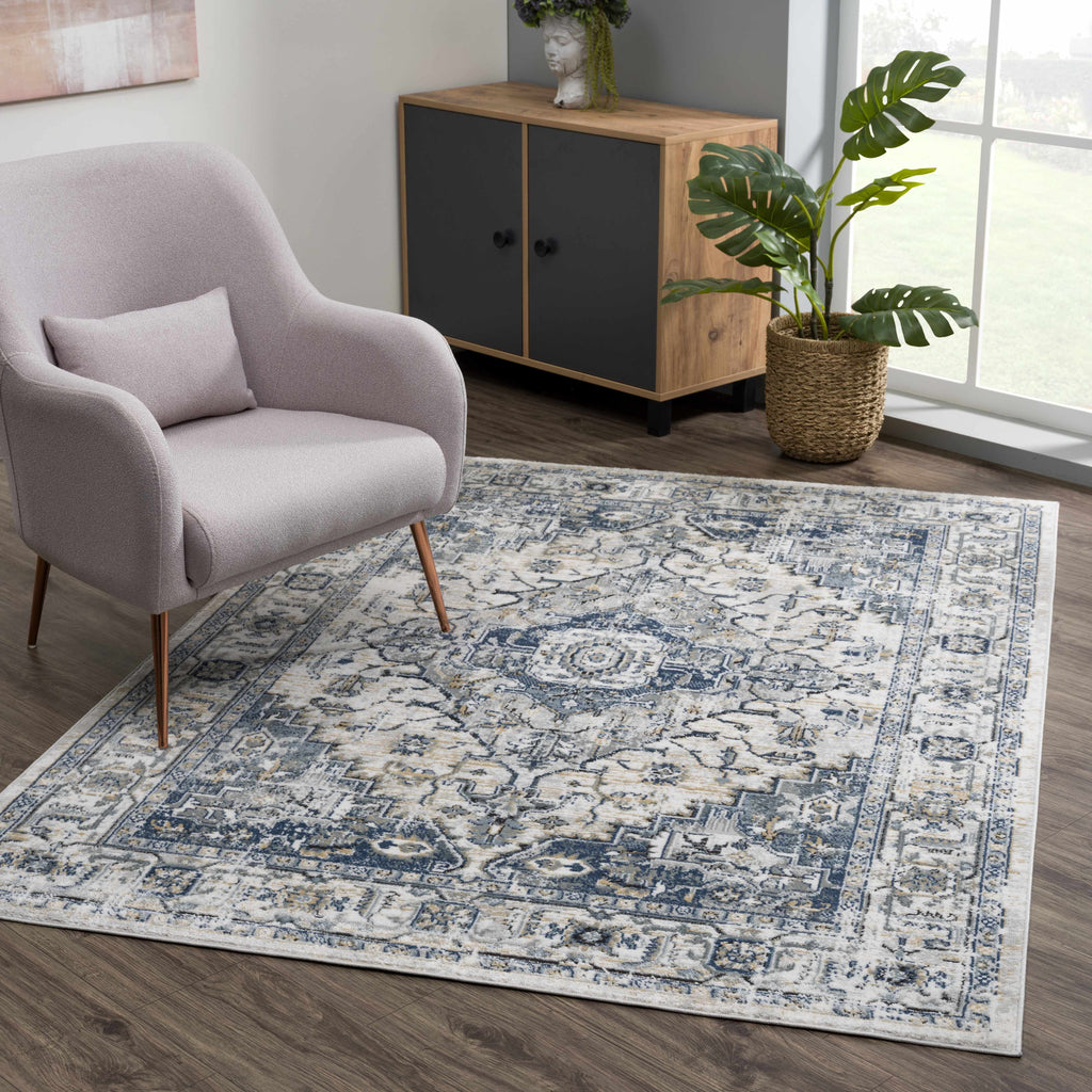 Hauteloom Murrindindi MRRN Light Gray Machine Made Polypropylene Rug