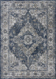 Hauteloom Telina TELI Blue Machine Made Polypropylene Rug