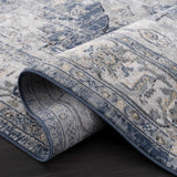 Hauteloom Telina TELI Blue Machine Made Polypropylene Rug