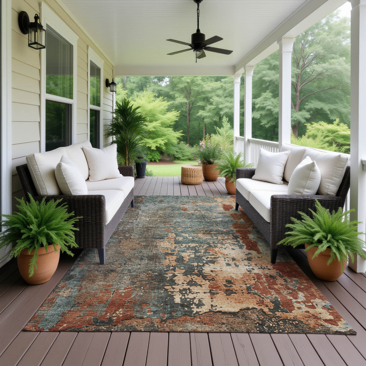 dalyn kochi kc11 teal rug