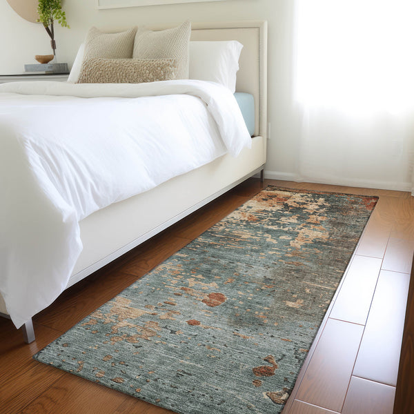 dalyn kochi kc11 teal rug