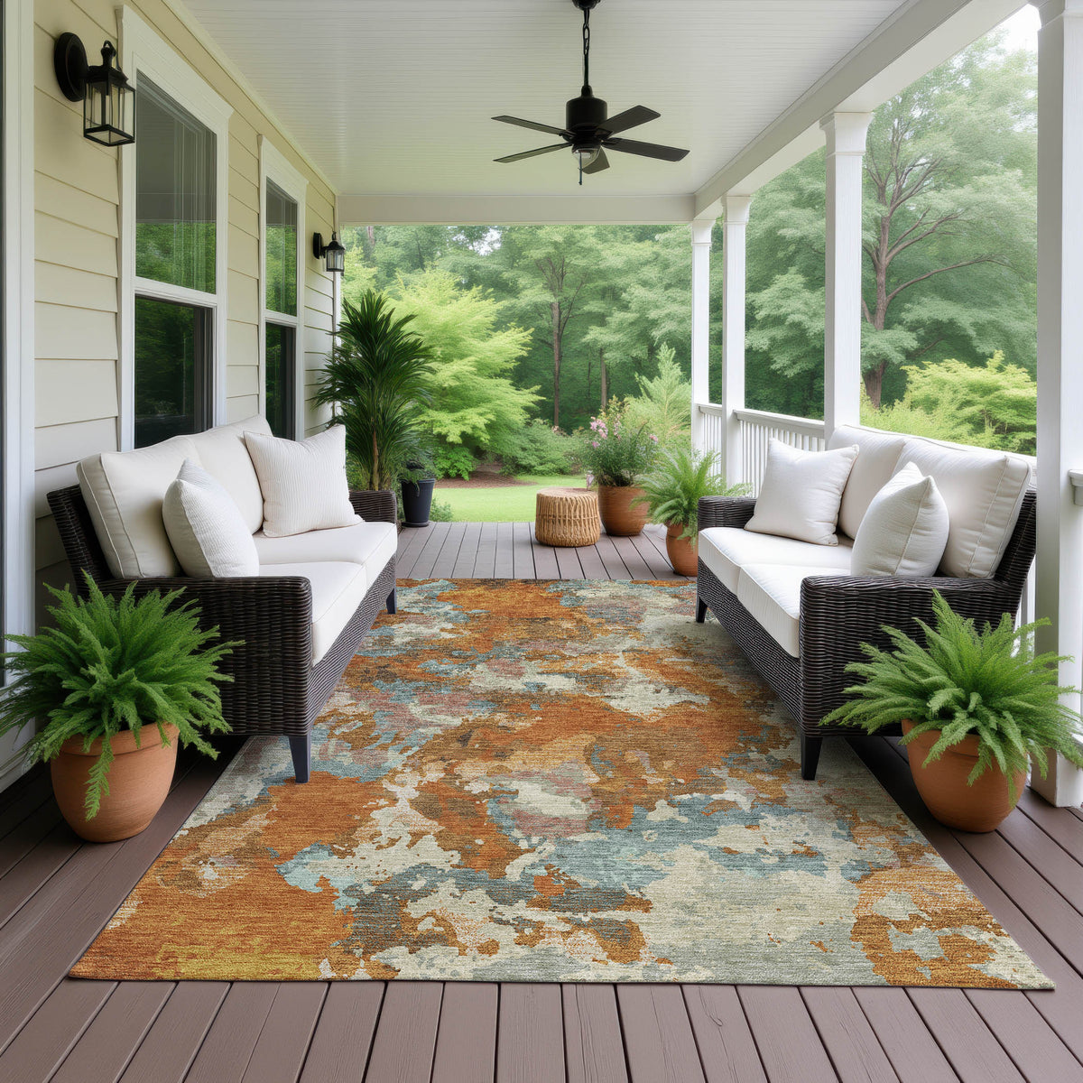 dalyn kochi kc9 copper rug
