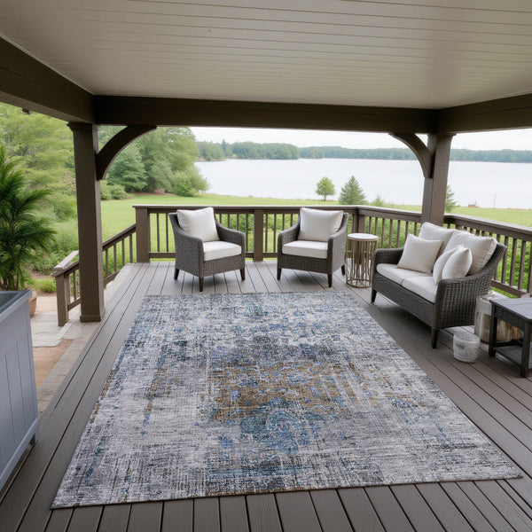 dalyn karaj kj2 blue rug