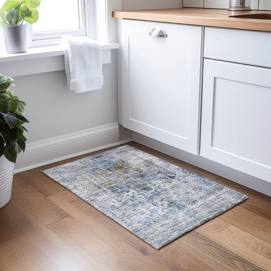 dalyn karaj kj2 blue rug