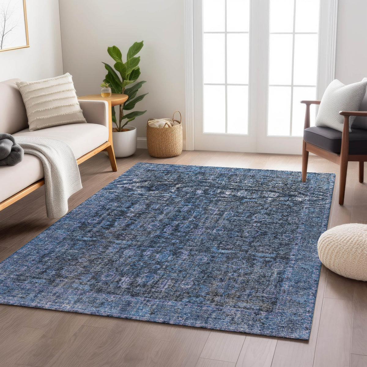 dalyn karaj kj3 blue rug