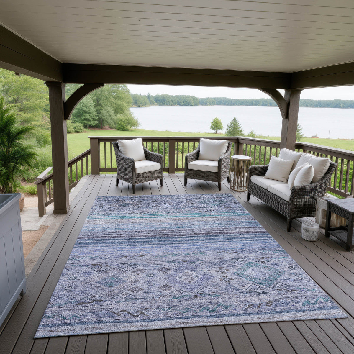 dalyn karaj kj4 blue rug