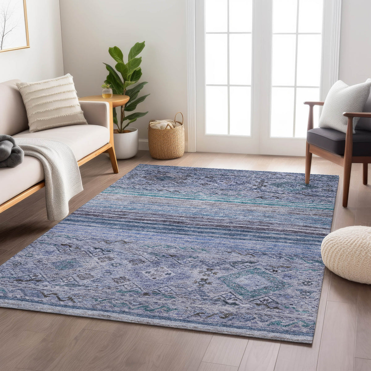 dalyn karaj kj4 blue rug