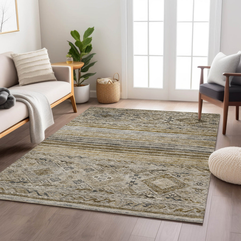 dalyn karaj kj4 brown rug