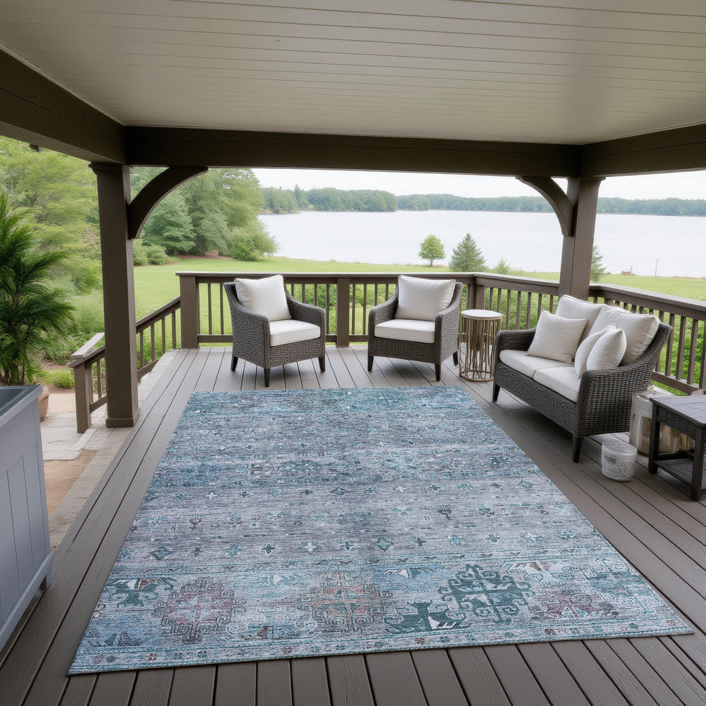 dalyn karaj kj5 blue rug