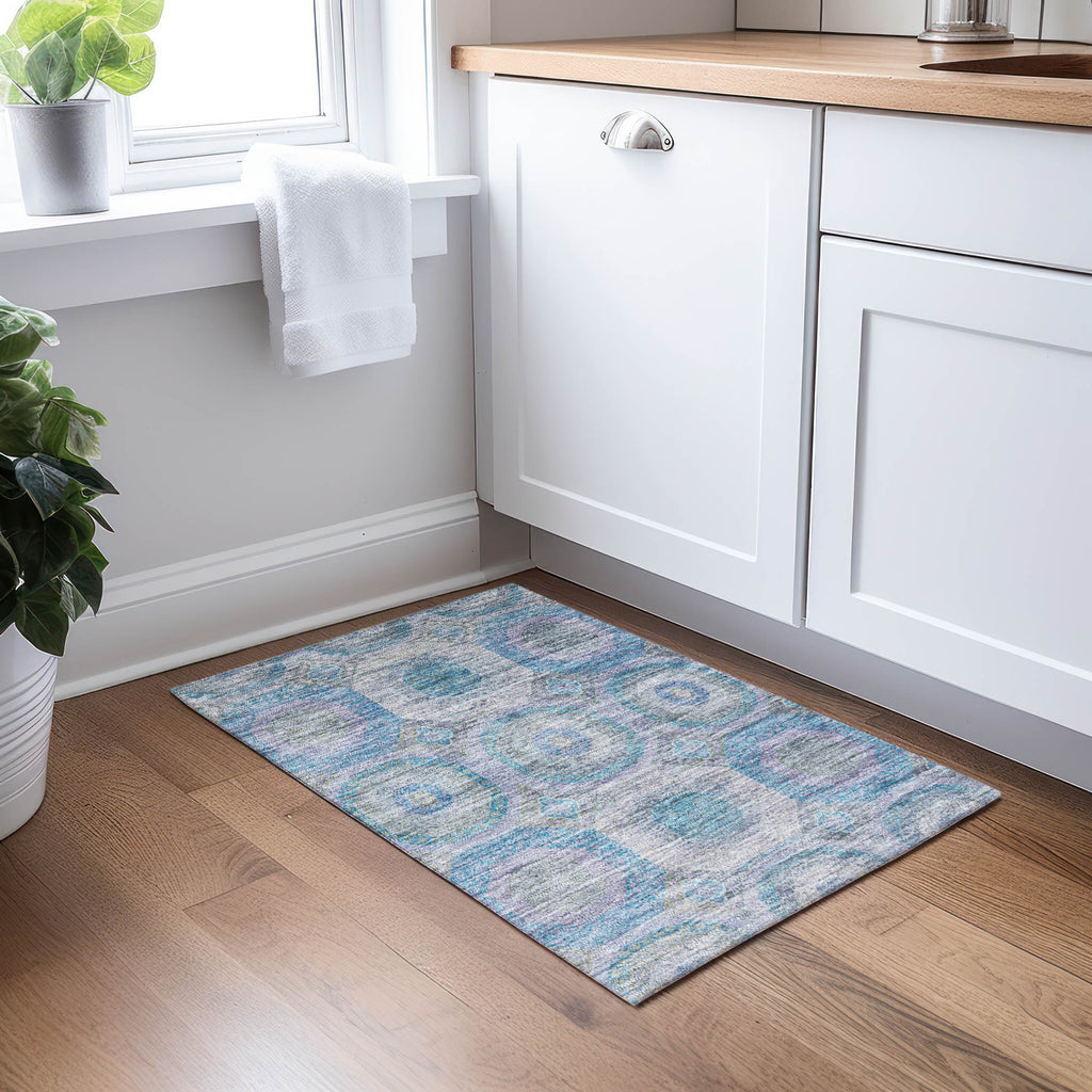 dalyn karaj kj6 blue rug