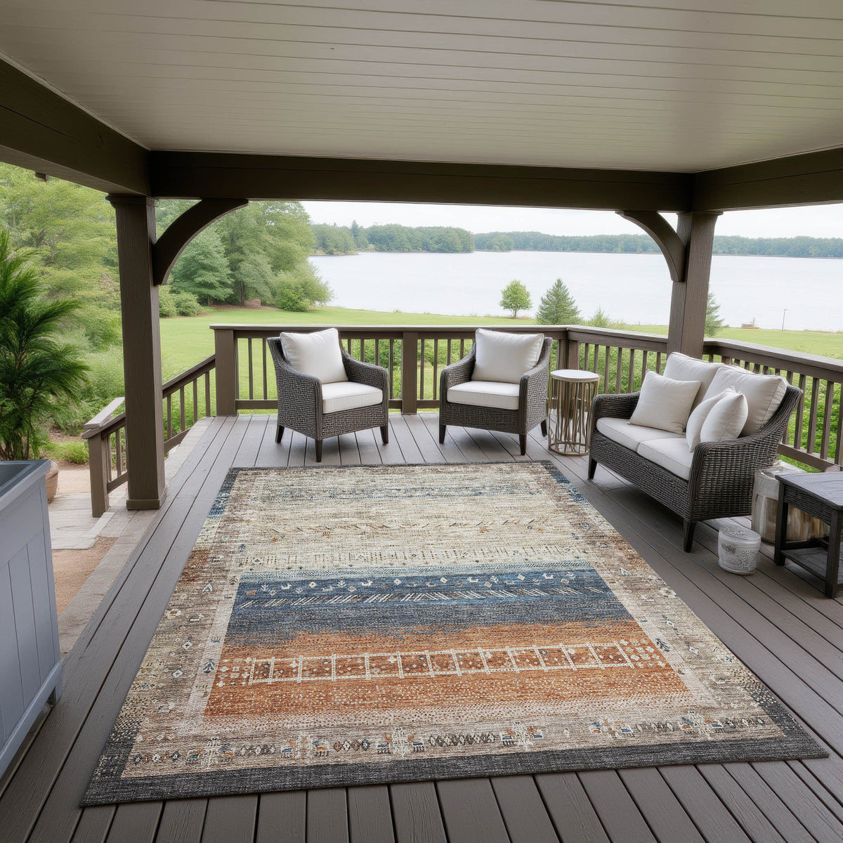 dalyn karaj kj7 brown rug