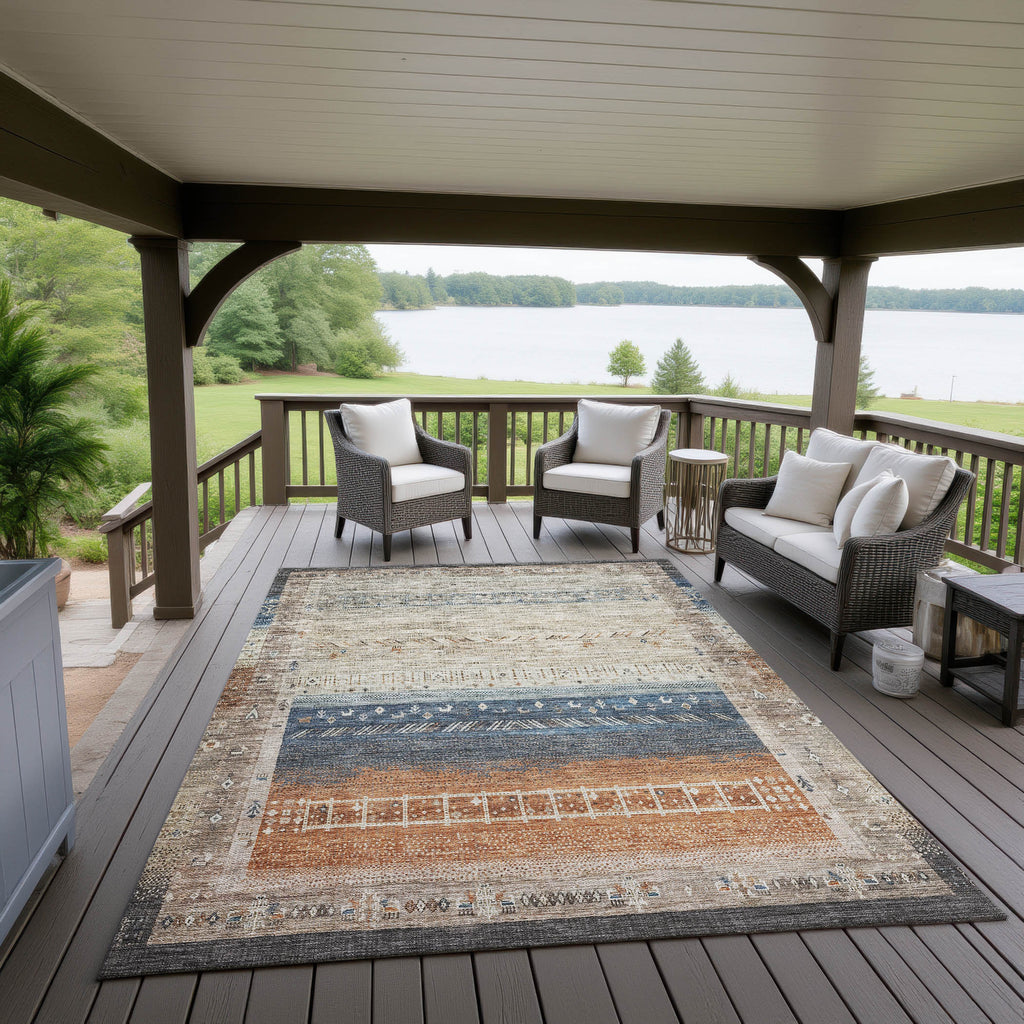 dalyn karaj kj7 brown rug