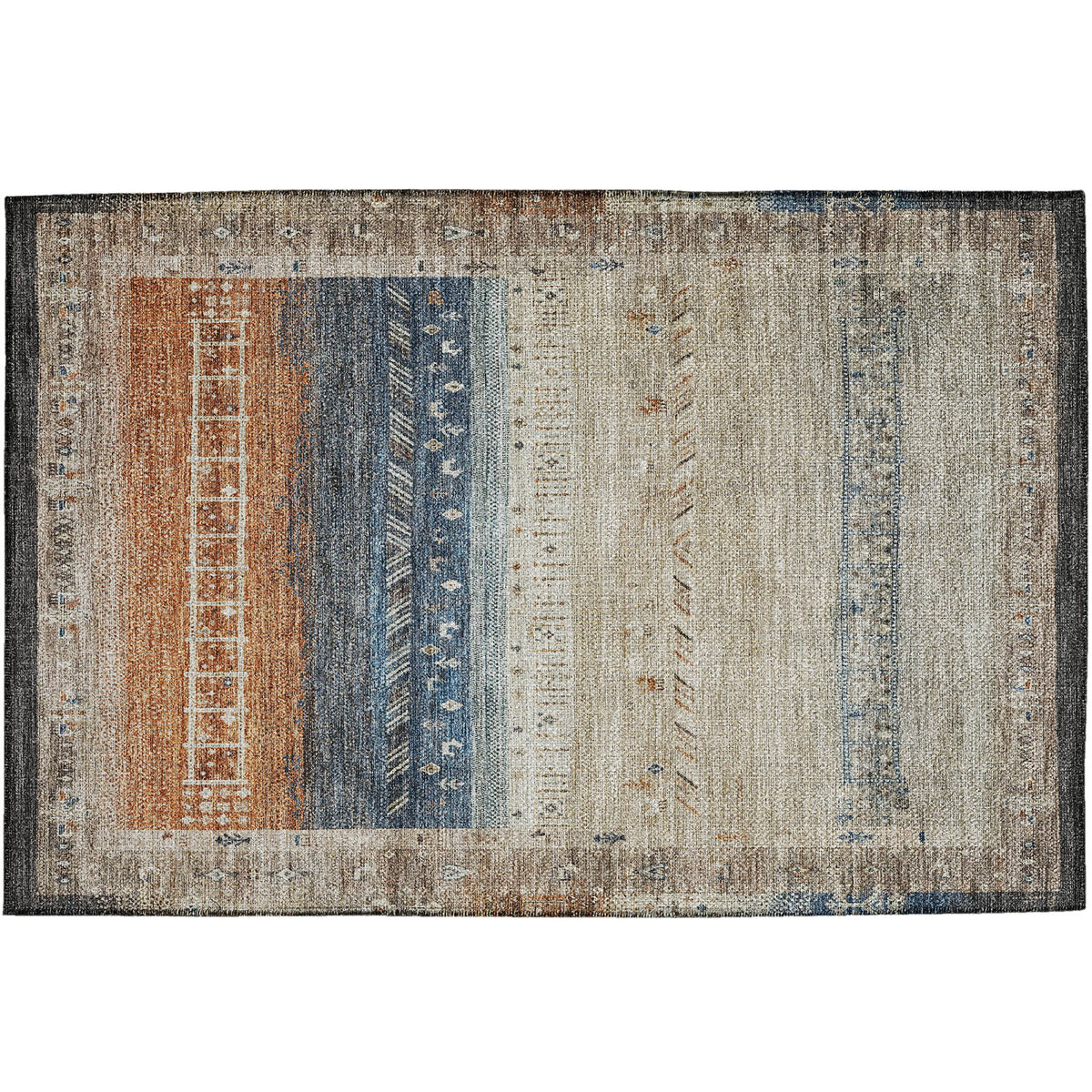 dalyn karaj kj7 brown rug