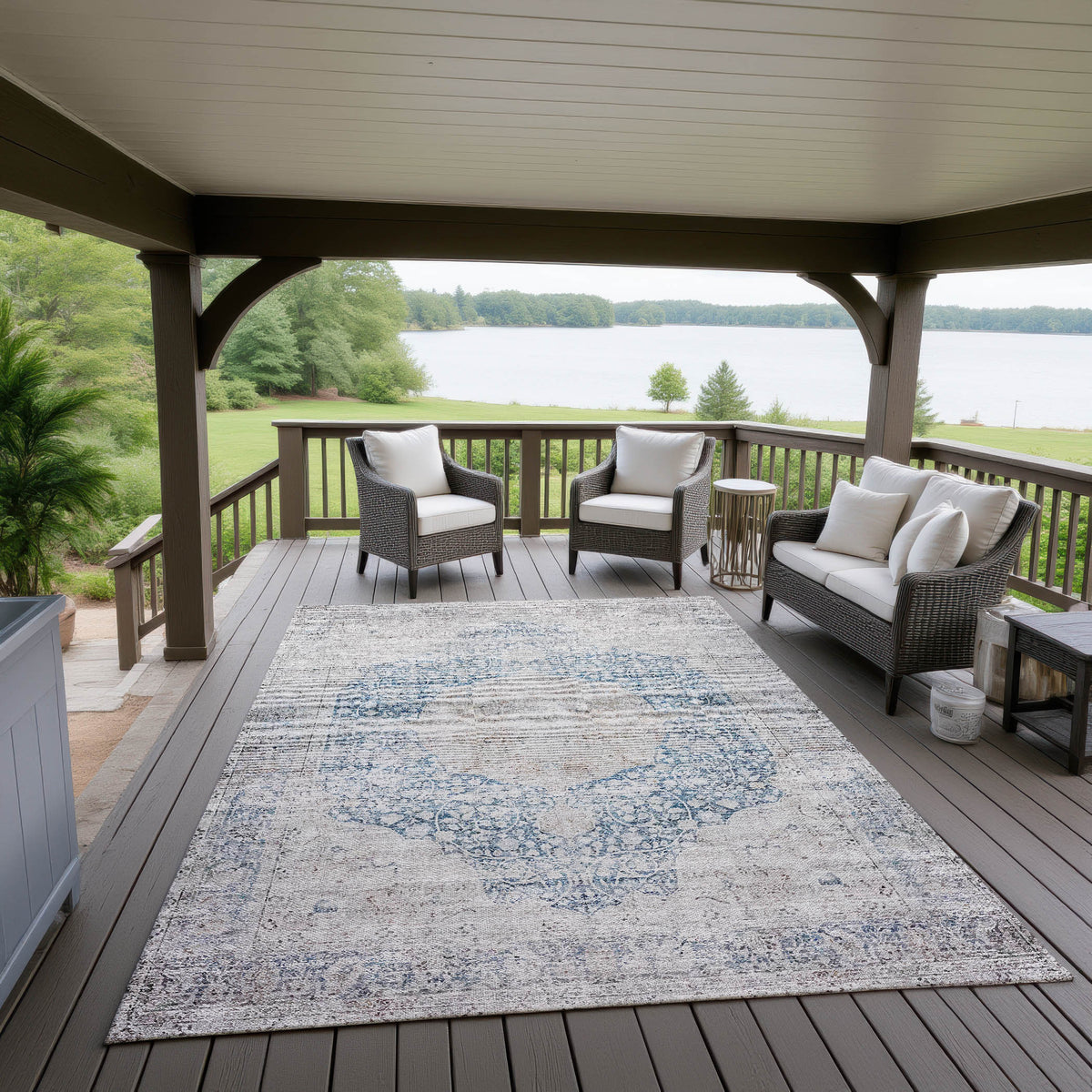 dalyn karaj kj8 blue rug