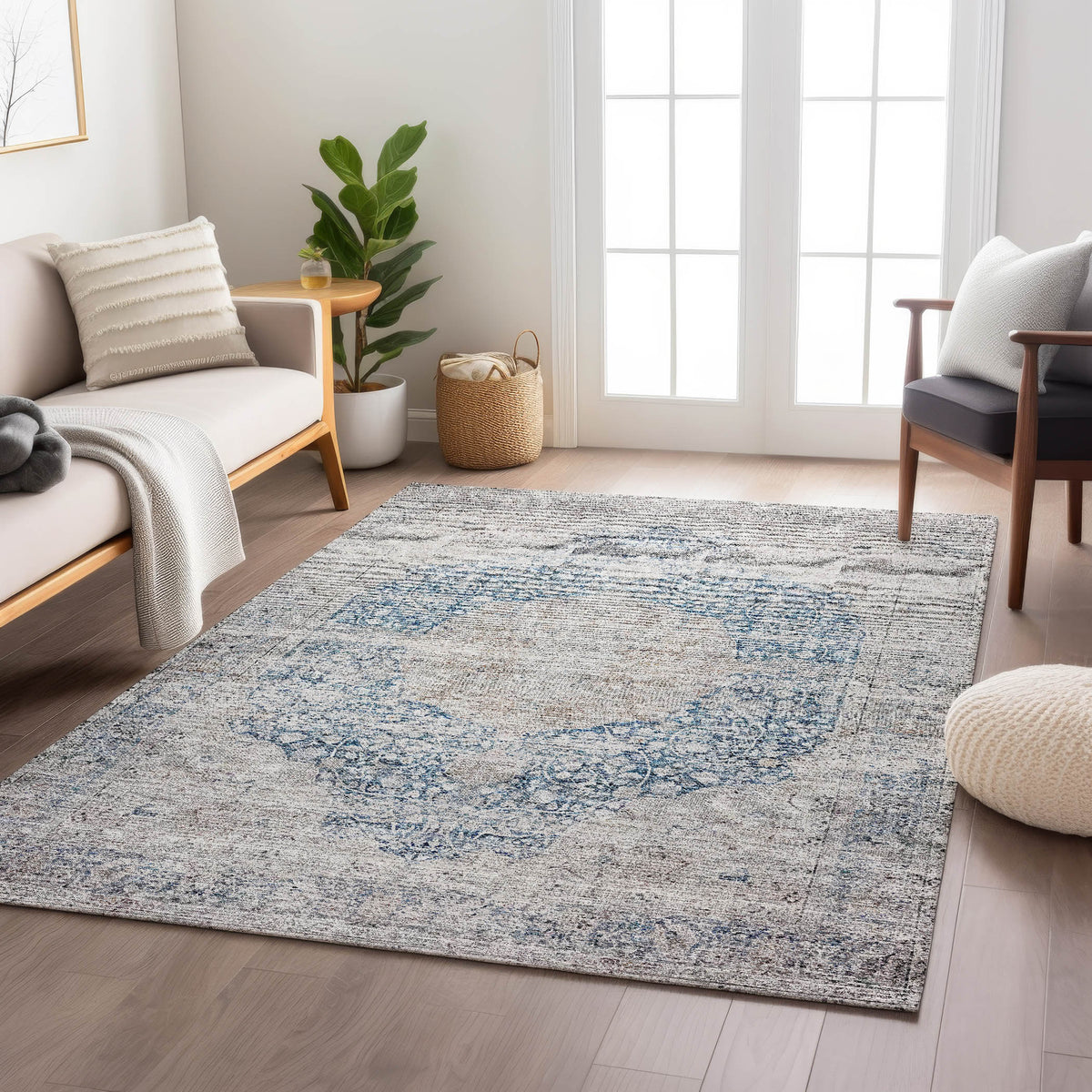 dalyn karaj kj8 blue rug