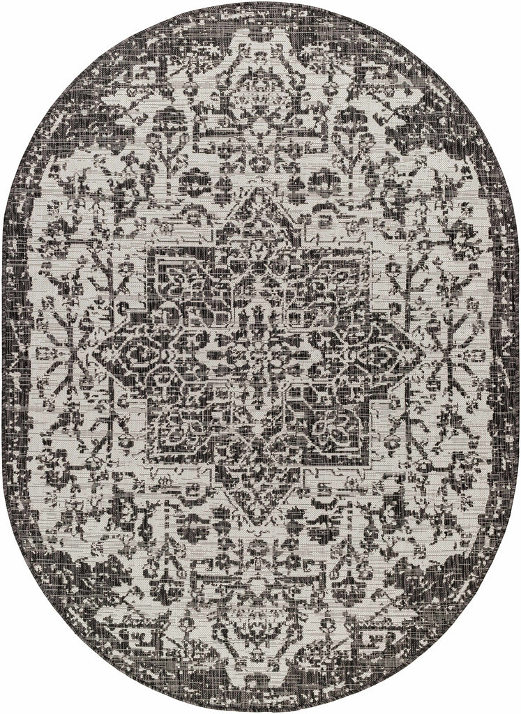 Hauteloom Kilmacolm KLMC Black Machine Made Polypropylene Rug