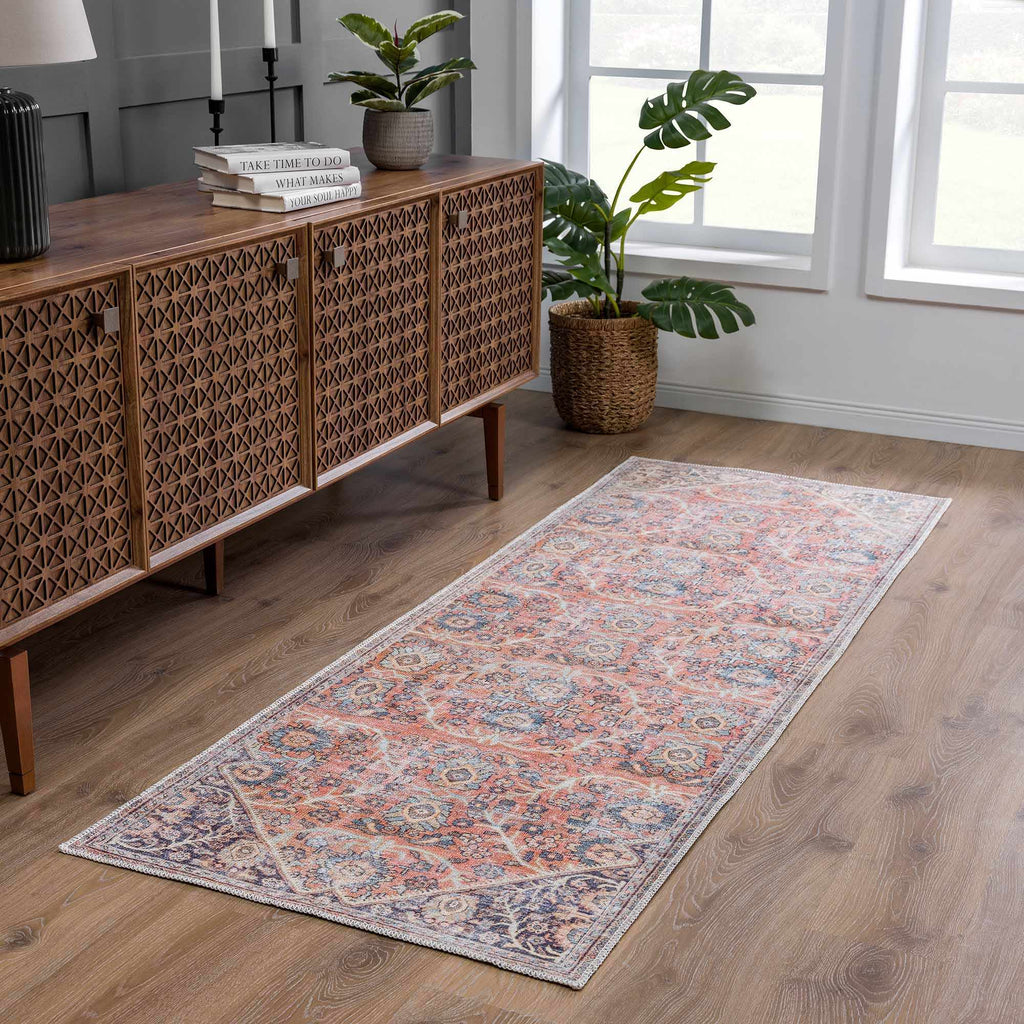 Hauteloom Konstantina HGEBKONSTA1 Peach Machine Made Rug