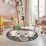 Hauteloom Rida SKACRIDA8A1 Charcoal Machine Made Polypropylene Rug