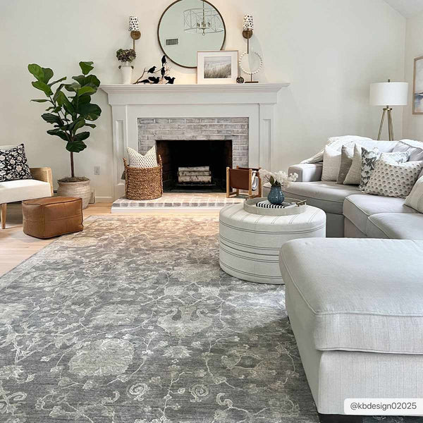 Hauteloom Kanimbla KANI Gray Machine Made Polyester Rug