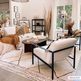 Hauteloom Keone SFEBKEONEA2 Beige Machine Made Polyester Rug
