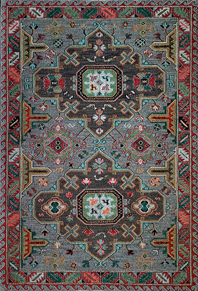 tibet rug company tribal kuba gray rug