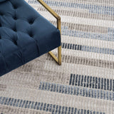 Hauteloom Limited Edition HLEBBRISAA1 Gray Machine Made Polypropylene Rug