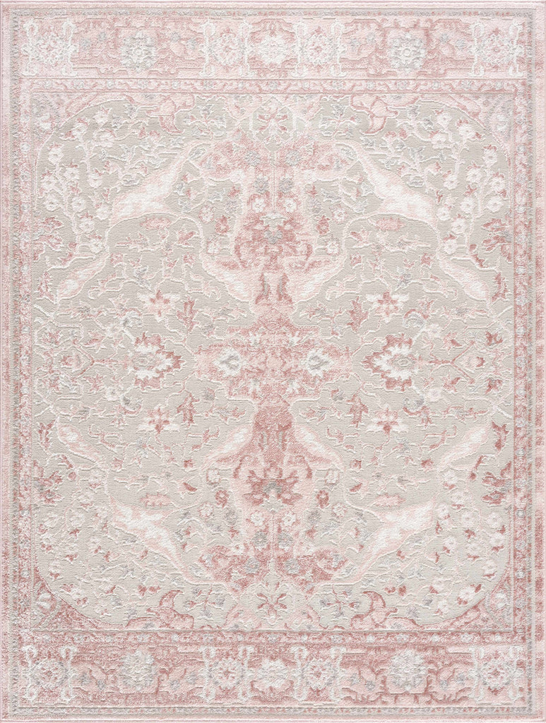Hauteloom Zora HLEBZORA8A1 Pink Machine Made Polypropylene Rug