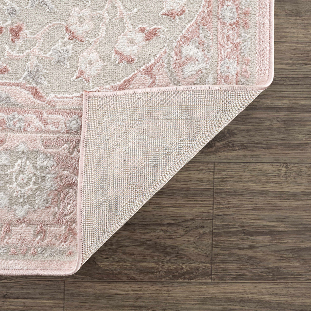 Hauteloom Zora HLEBZORA8A1 Pink Machine Made Polypropylene Rug