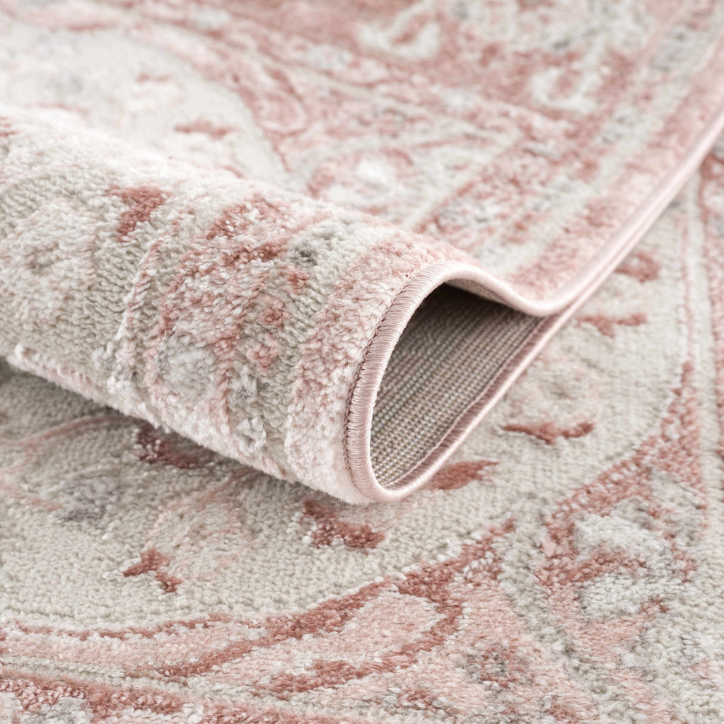 Hauteloom Zora HLEBZORA8A1 Pink Machine Made Polypropylene Rug