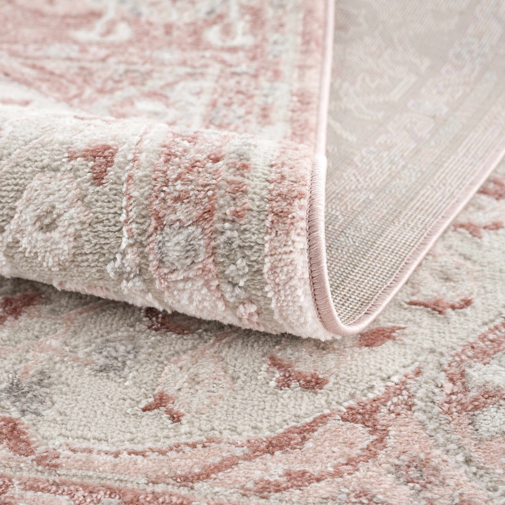 Hauteloom Zora HLEBZORA8A1 Pink Machine Made Polypropylene Rug