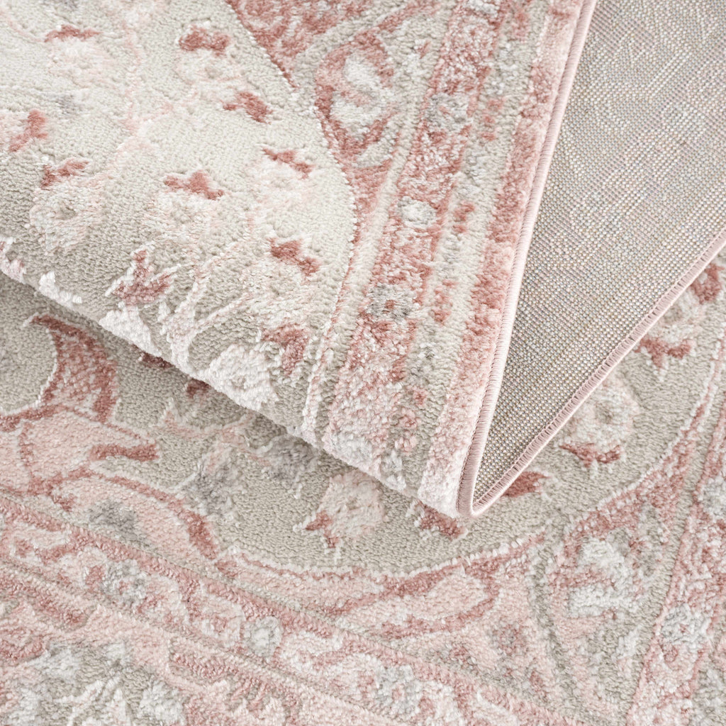 Hauteloom Zora HLEBZORA8A1 Pink Machine Made Polypropylene Rug