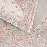 Hauteloom Zora HLEBZORA8A1 Pink Machine Made Polypropylene Rug