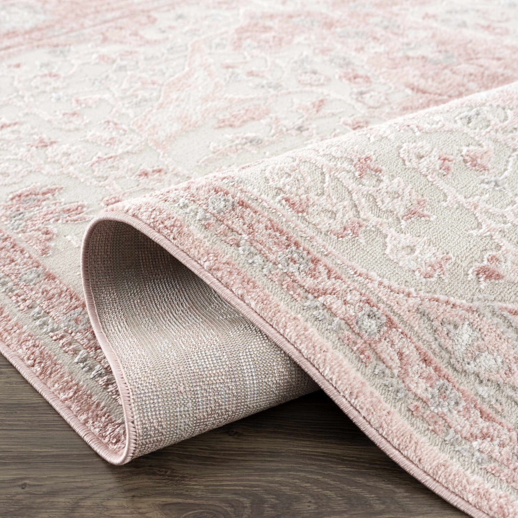 Hauteloom Zora HLEBZORA8A1 Pink Machine Made Polypropylene Rug