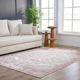 Hauteloom Zora HLEBZORA8A1 Pink Machine Made Polypropylene Rug