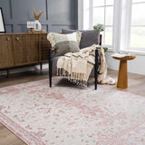 Hauteloom Zora HLEBZORA8A1 Pink Machine Made Polypropylene Rug