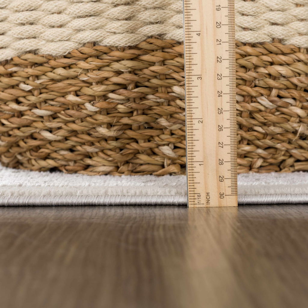 Hauteloom Damla HLEBDAMLAA1 Gray Machine Made Polypropylene Rug