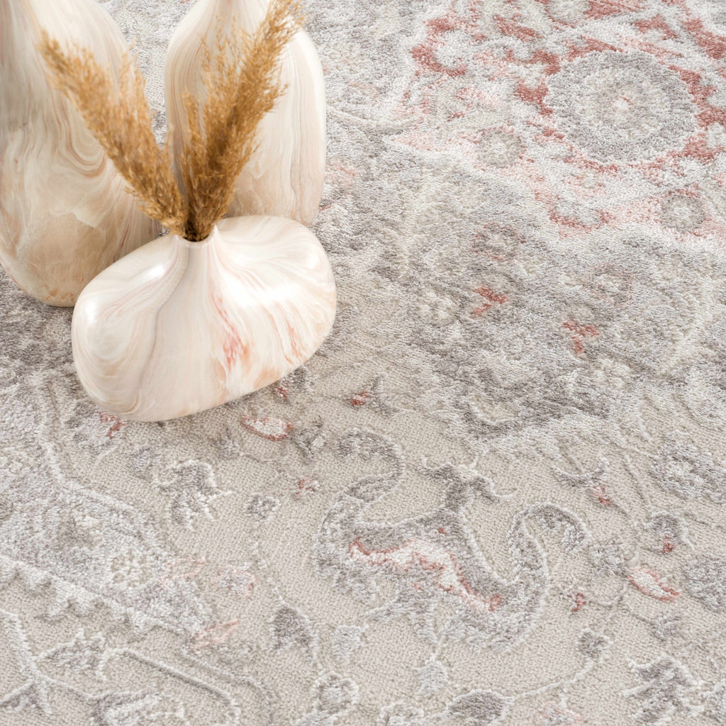 Hauteloom Damla HLEBDAMLAA1 Gray Machine Made Polypropylene Rug