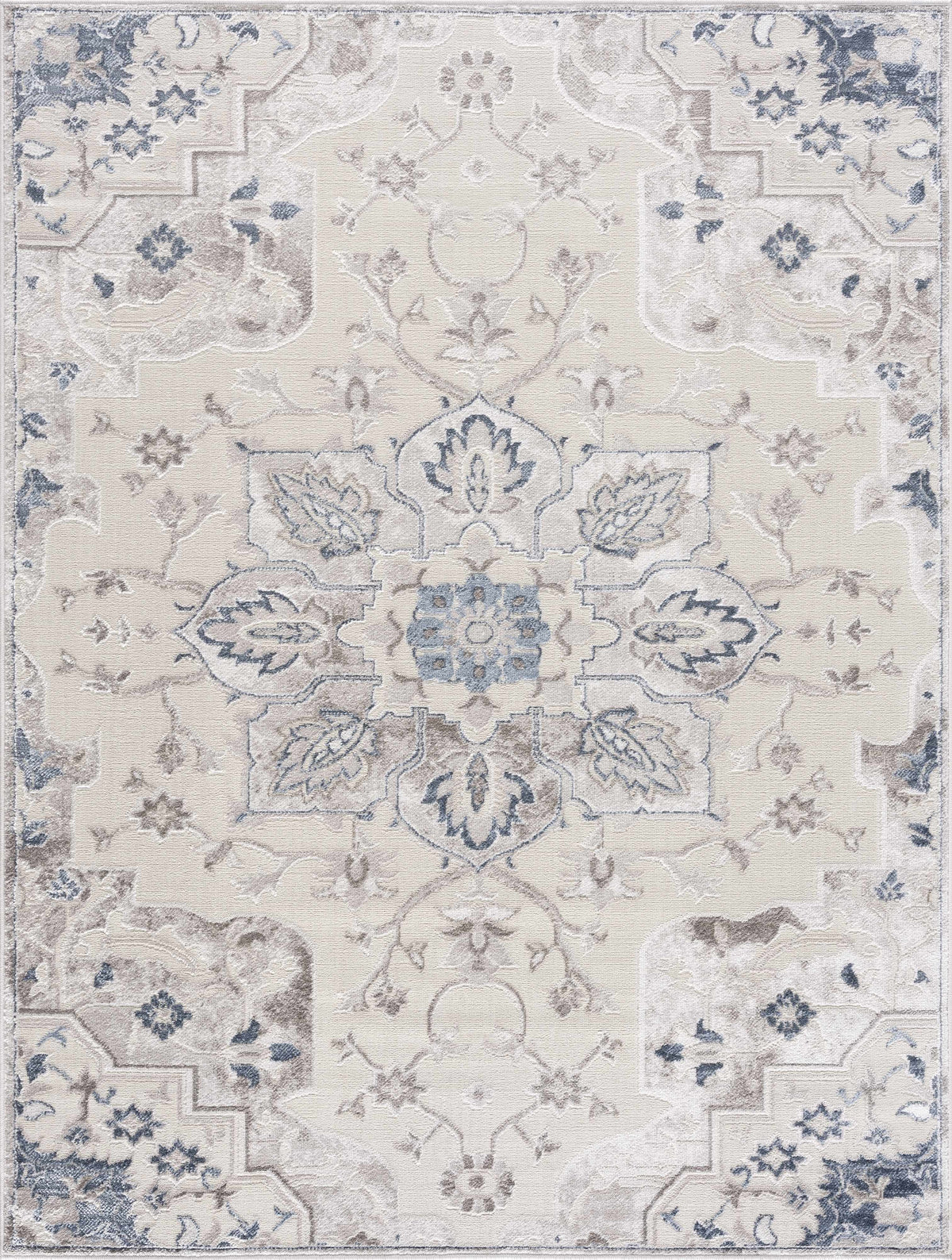 Hauteloom Limited Edition HLEBCALUAA1 Blue Machine Made Polypropylene Rug