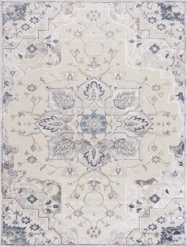 Hauteloom Limited Edition HLEBCALUAA1 Blue Machine Made Polypropylene Rug